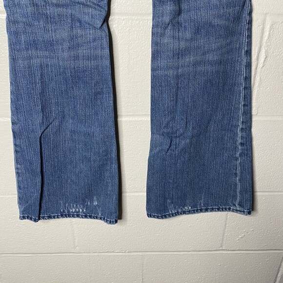 American Eagle Y2K  Real Flare Jeans Womens Sz 6 Low Rise 2000s Distressed - Picture 12 of 12